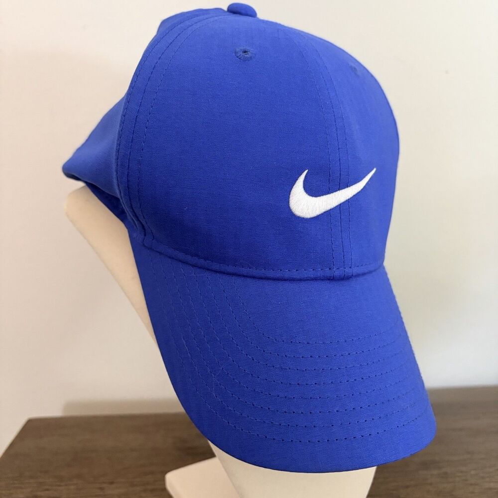 Nike Unisex Dri-Fit Legacy91 Embroidered Swoosh Logo Baseball Cap Hat Royal Blue